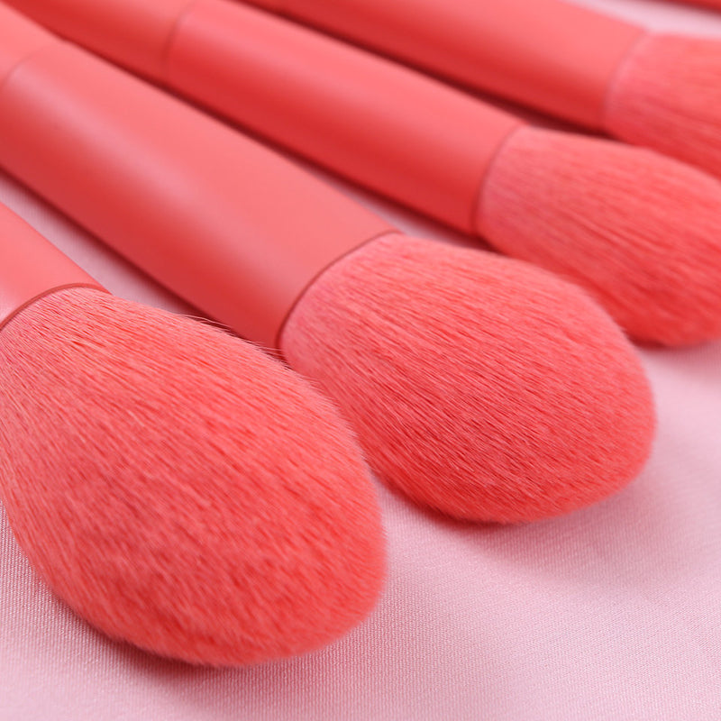 Coral set 15 piece professional makeup brush set